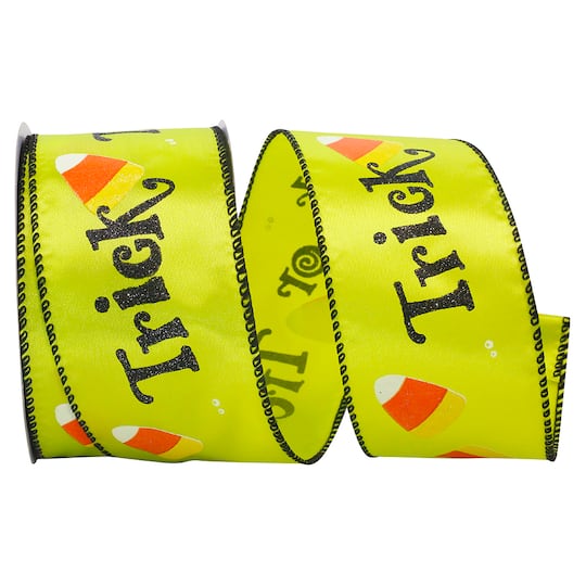 Reliant 2.5" x 25yd. Trick Or Treat Wired Ribbon